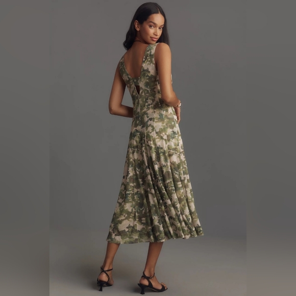 NWT ANTHROPOLOGIE | Pilcro Seamed V-Neck Mesh Dress - Picture 2 of 7